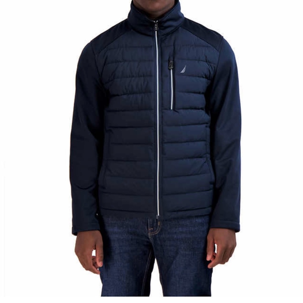NWT Nautica Men’s Mix Media Jacket, L